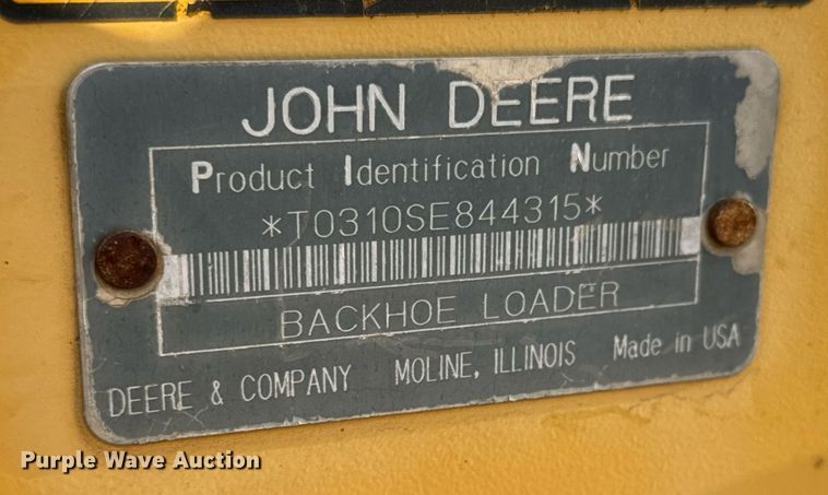 image for item GG9850 1985 John Deere 310SE  backhoe