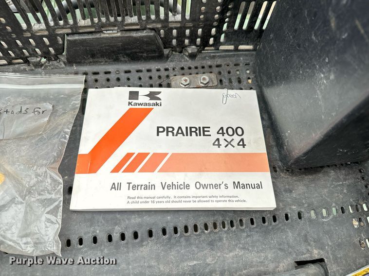 image for item GG9894 1998 Kawasaki Prairie  400  ATV