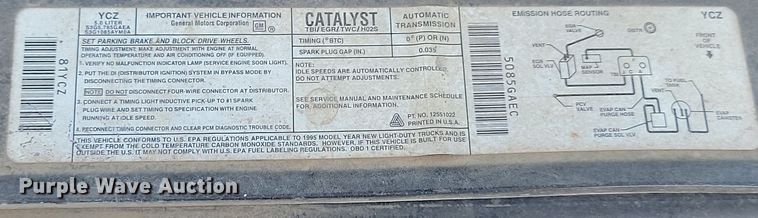 image for item JG9795 1995 Chevrolet K2500  pickup truck