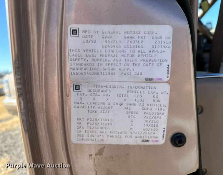 image for item KT9126 1991 Cadillac Brougham