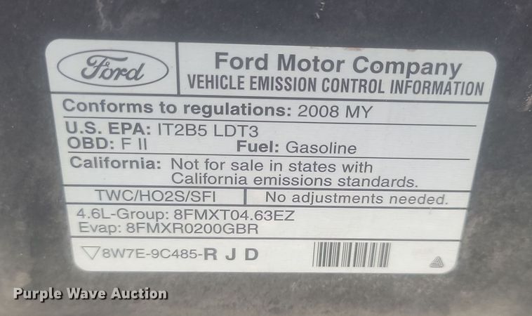 image for item KU9059 2008 Ford Explorer  SUV