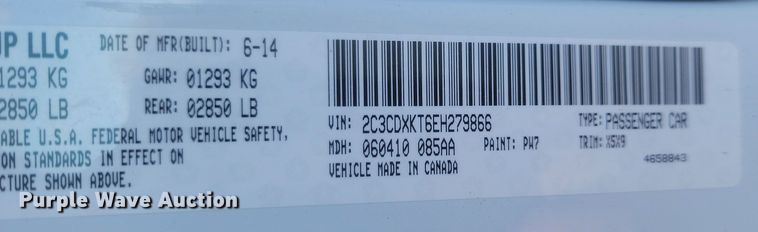 image for item KU9062 2014 Dodge  Charger Police