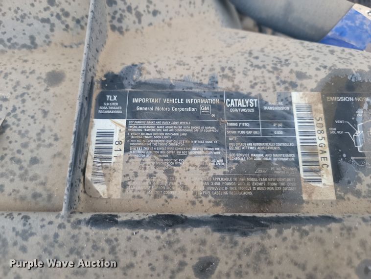 image for item KU9096 1994 Chevrolet C1500  Ext. Cab pickup truck