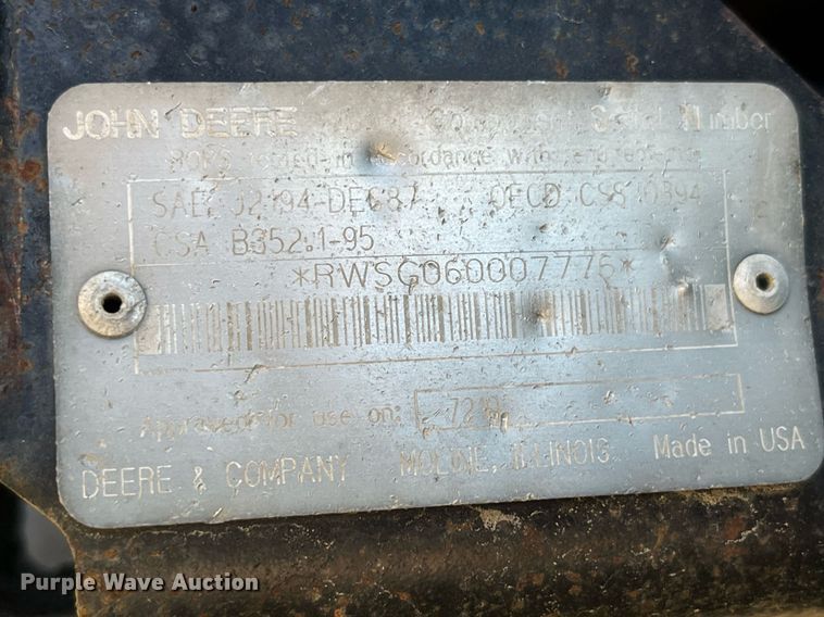 image for item LD9860 1997 John Deere 7210  tractor