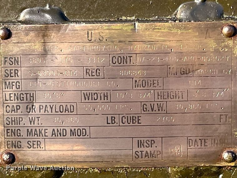 image for item LD9886 Michigan 290M  scraper