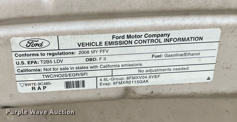 image for item LF9529 2008 Ford Crown Victoria Police Interceptor