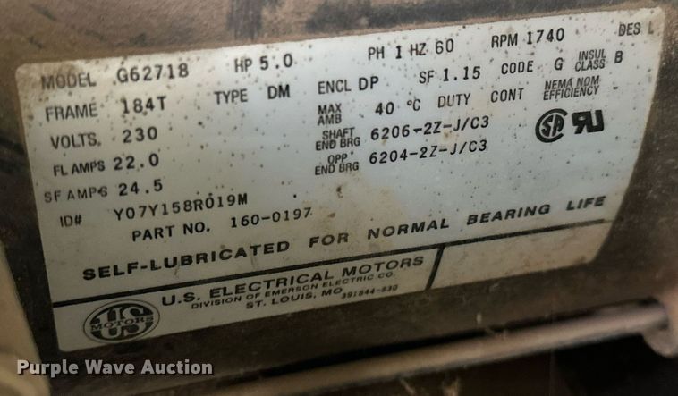 image for item LK9605 1996 NATL BD 021-0023  air compressor