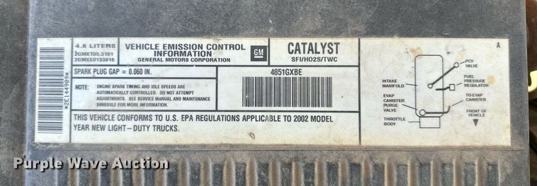 image for item LK9613 2002 GMC Sierra 1500  pickup truck