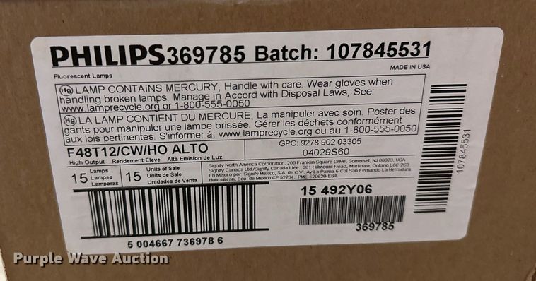 image for item LM9912 (73) Philips light bulbs