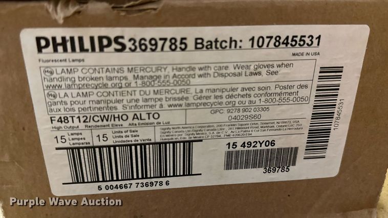 image for item LM9912 (73) Philips light bulbs