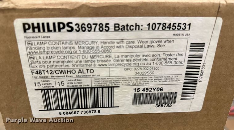 image for item LM9912 (73) Philips light bulbs