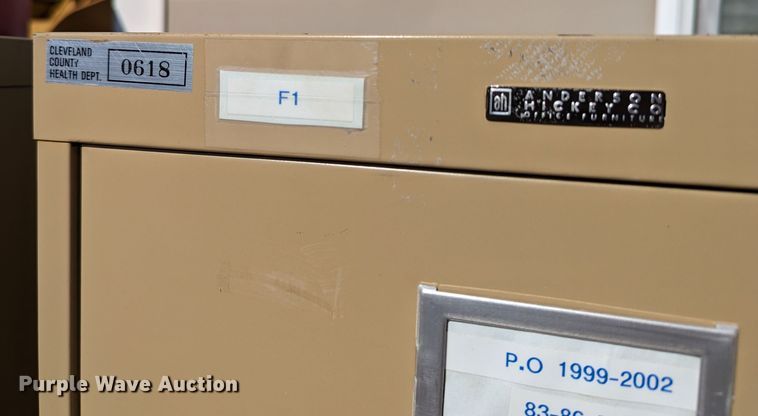 image for item LM9946 (9) Anderson Hickey HON vertical file cabinets