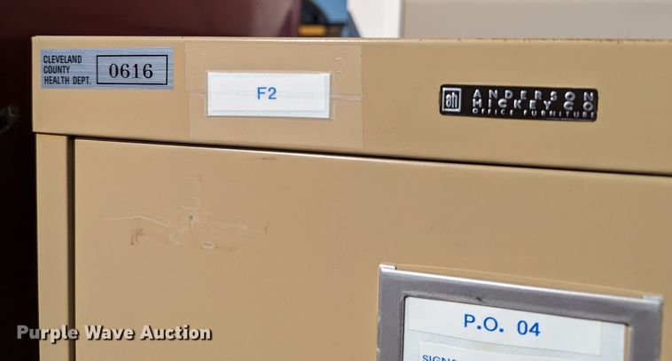 image for item LM9946 (9) Anderson Hickey HON vertical file cabinets