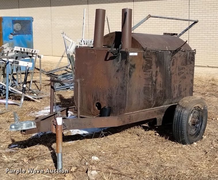 image for item LN9884 Shop built  tar pot trailer