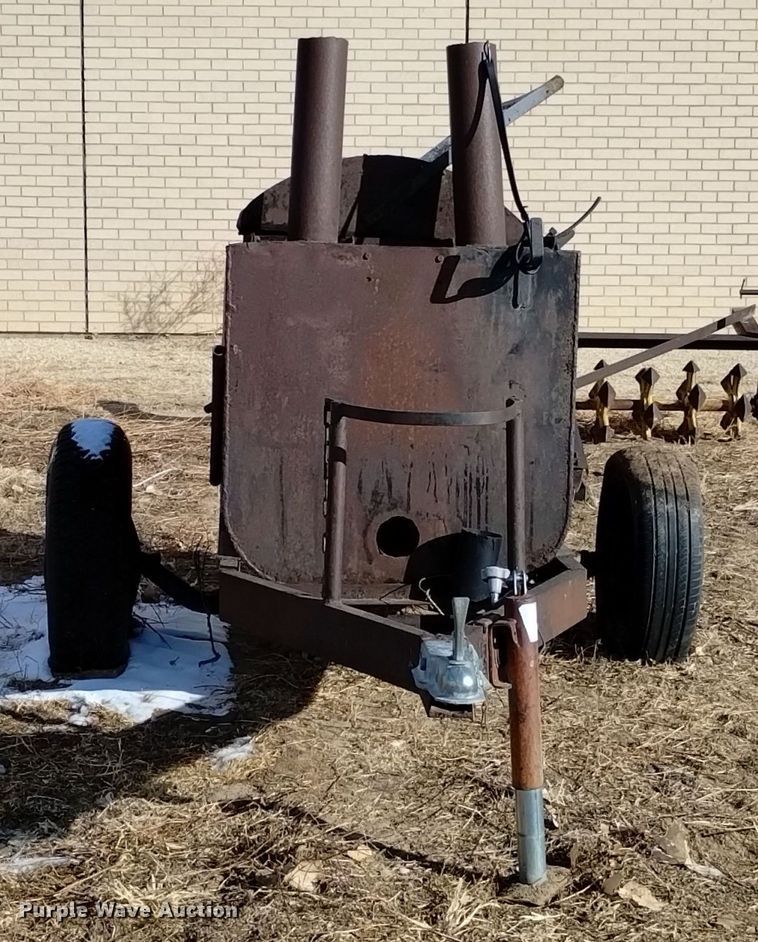 image for item LN9884 Shop built  tar pot trailer