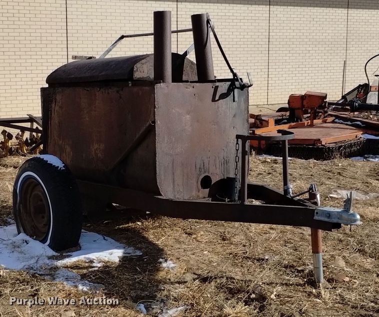 image for item LN9884 Shop built  tar pot trailer