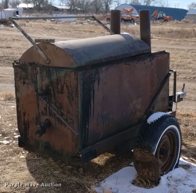 image for item LN9884 Shop built  tar pot trailer