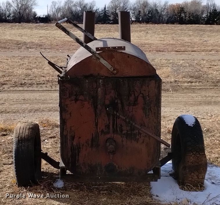 image for item LN9884 Shop built  tar pot trailer