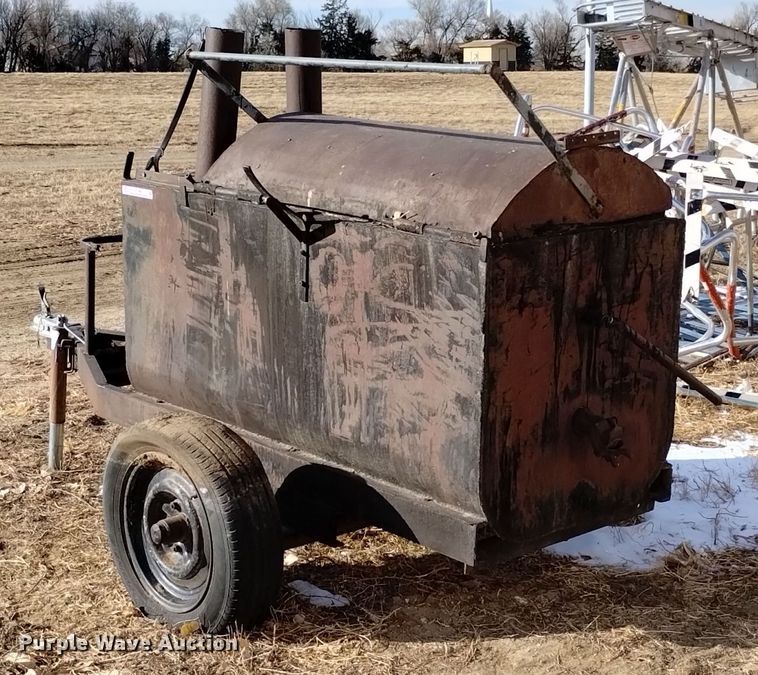image for item LN9884 Shop built  tar pot trailer