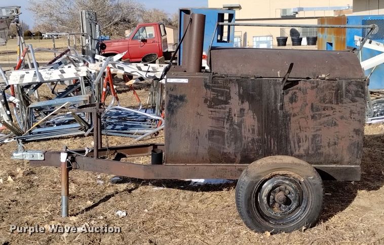 image for item LN9884 Shop built  tar pot trailer