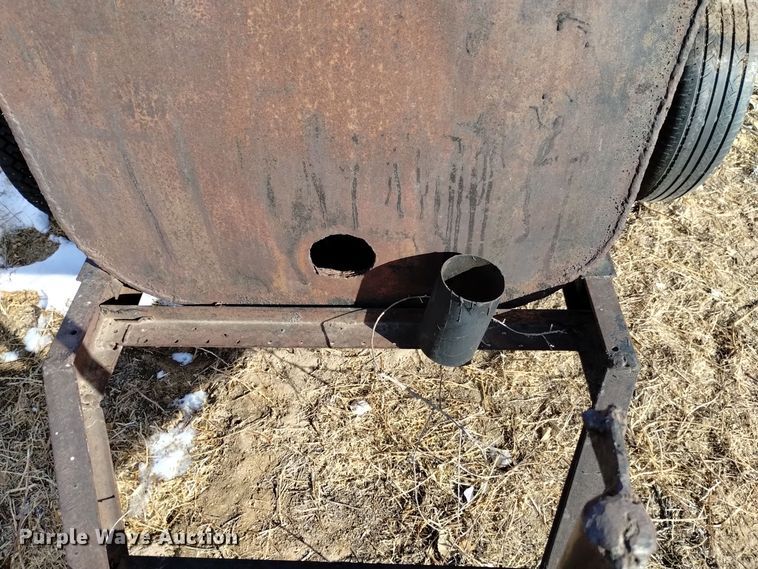 image for item LN9884 Shop built  tar pot trailer