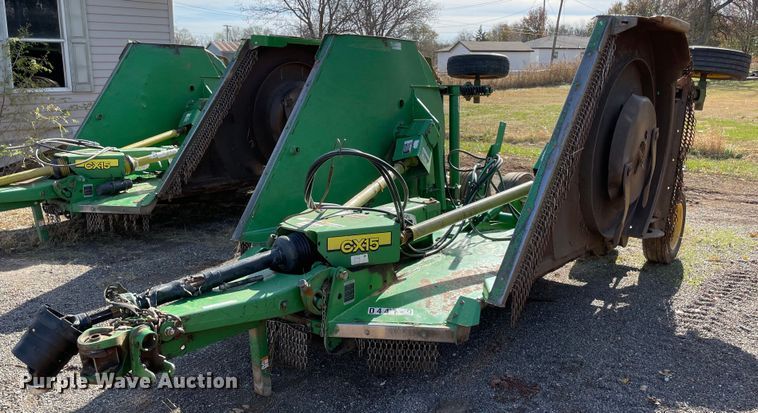 image for item LV9214 John Deere CX15  batwing rotary mower