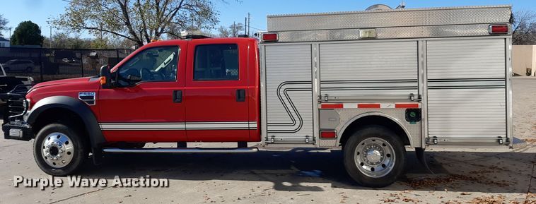 image for item LX9827 2008 Ford F550 Super Duty XLT  Crew Cab rescue vehicle