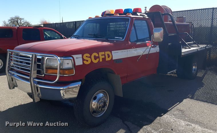 image for item LX9832 1992 Ford F350  brush fire truck