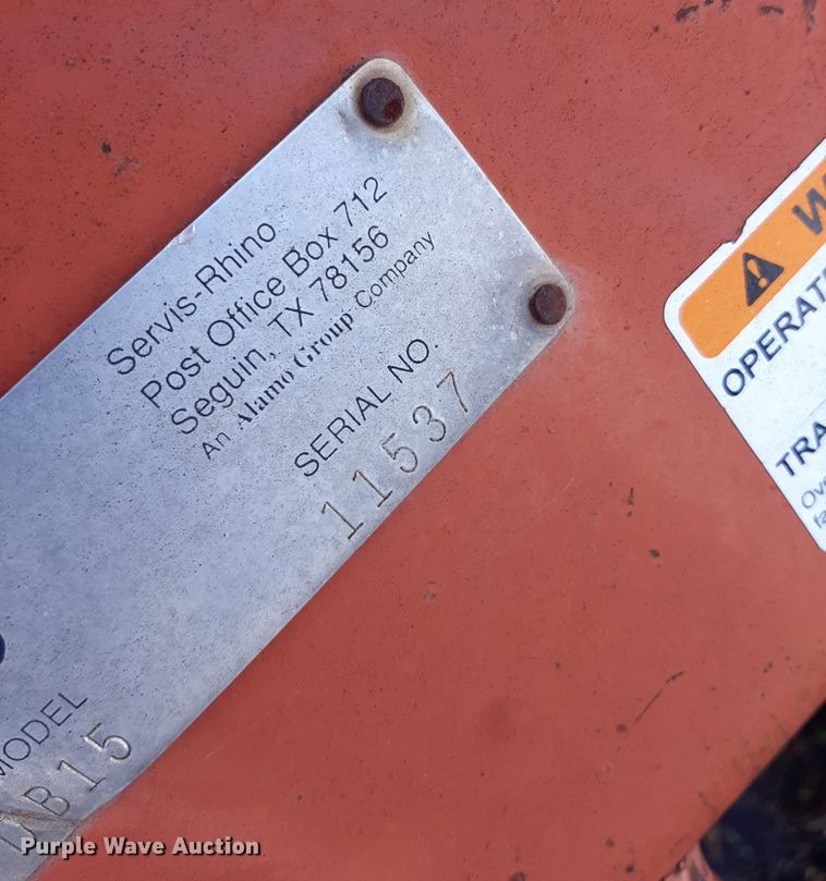 image for item LX9867 Rhino DB150  side boom rotary mower