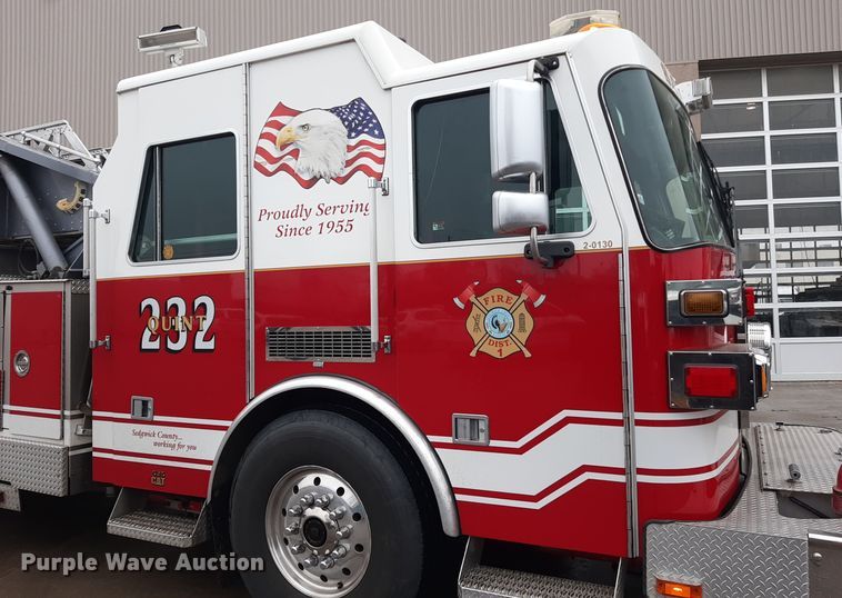 image for item LX9881 2007 Sutphen SL-75  Quint fire truck