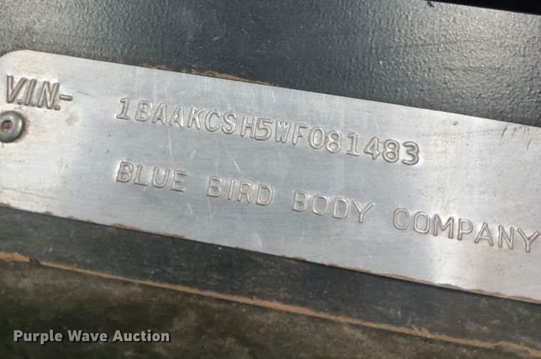 image for item LX9888 1998 Blue Bird TC2000  school bus