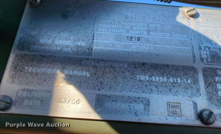 image for item LY9451 2006 Turtle Mountain M103A3  utility trailer