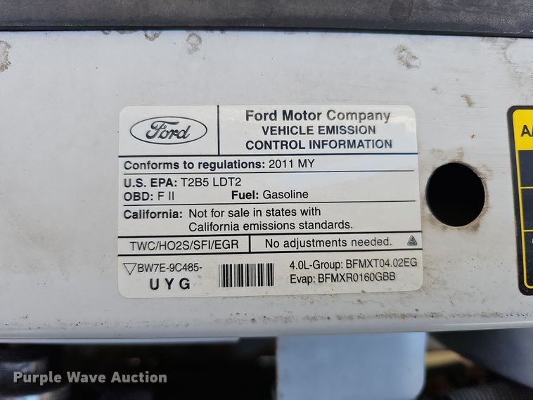 image for item MH9506 2011 Ford Ranger  SuperCab pickup truck