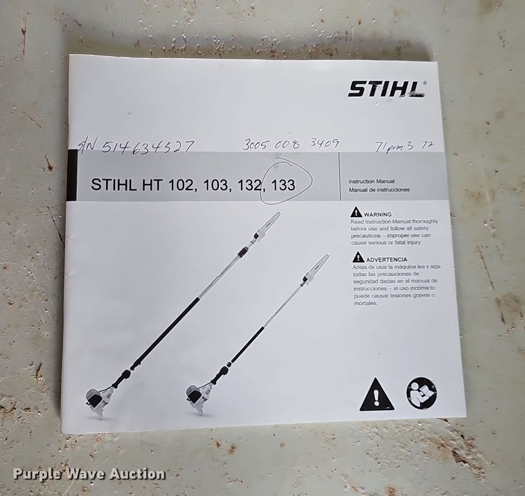 image for item MH9528 Stihl HT133  pole saw