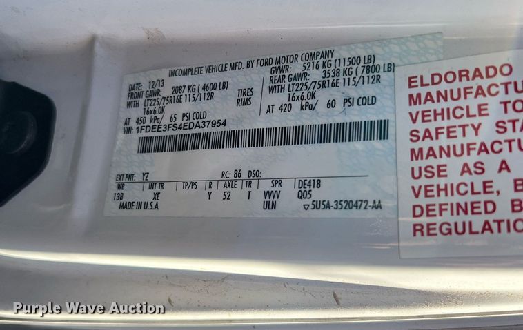 image for item MH9934 2014 Ford E350  shuttle bus