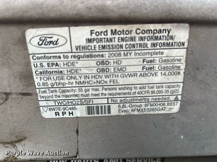 image for item MH9935 2008 Ford E450  shuttle bus