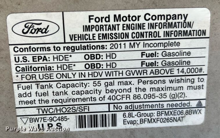 image for item MH9937 2011 Ford E450  shuttle bus