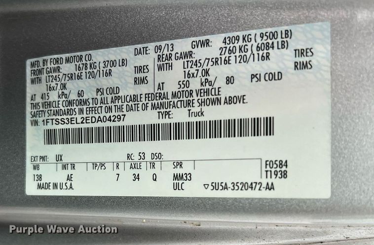 image for item MH9946 2014 Ford E350  handicap accessible van