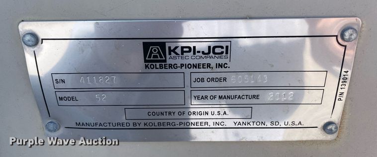 image for item NA9713 2012 KPI 52  pug mill