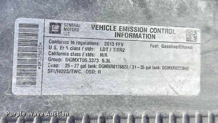 image for item NL9203 2013 Chevrolet Tahoe  SUV