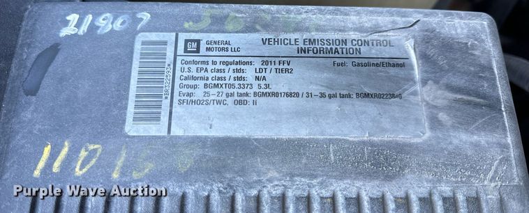 image for item NM9027 2011 Chevrolet Tahoe Police  SUV