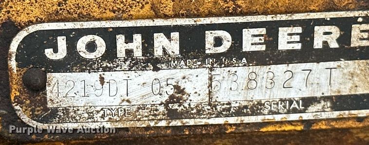 image for item NO9342 1980 John Deere 401C  backhoe