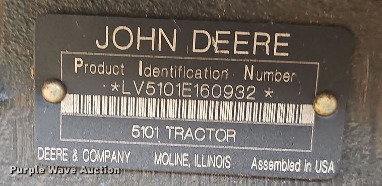 image for item NP9143 2009 John Deere 5101E MFWD tractor