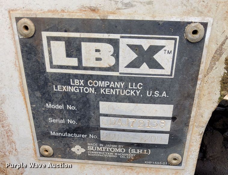 image for item NP9147 Link Belt 80 excavator