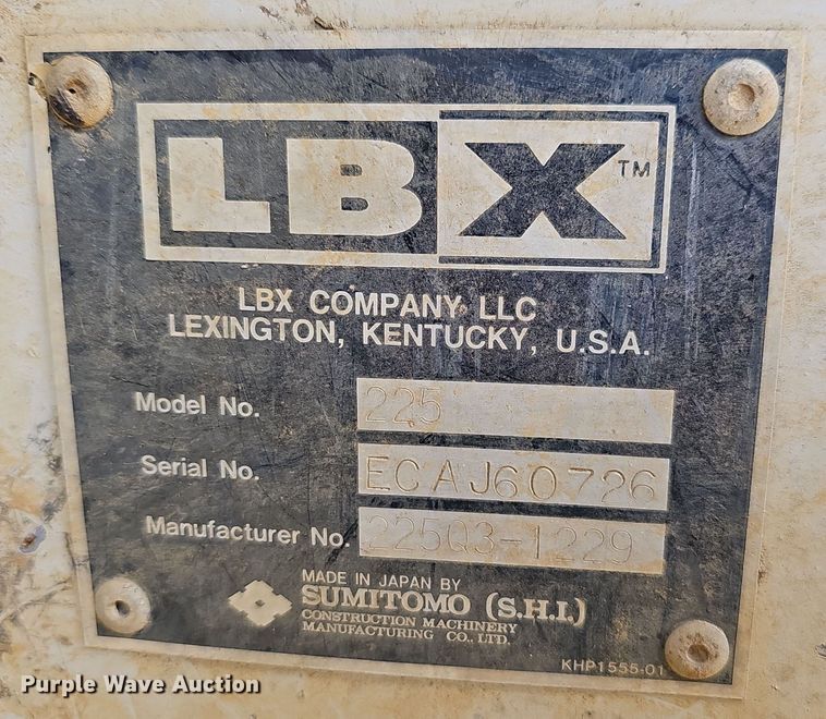 image for item NP9181 Link Belt 225  excavator