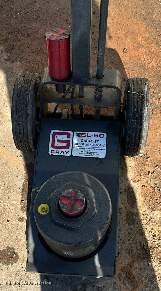 image for item NQ9517 (2) Gray TSL-50 floor jacks