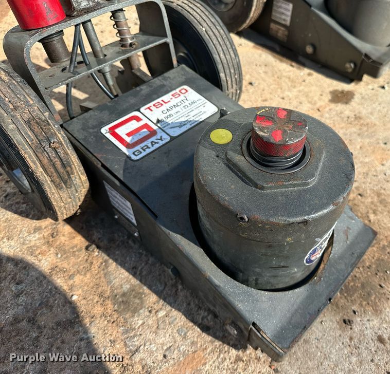 image for item NQ9517 (2) Gray TSL-50 floor jacks