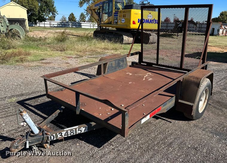 image for item NQ9521 Shop built utility trailer