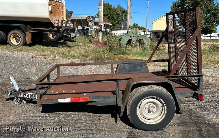 image for item NQ9521 Shop built utility trailer