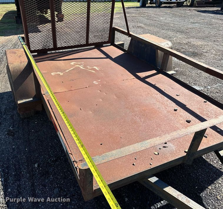 image for item NQ9521 Shop built utility trailer